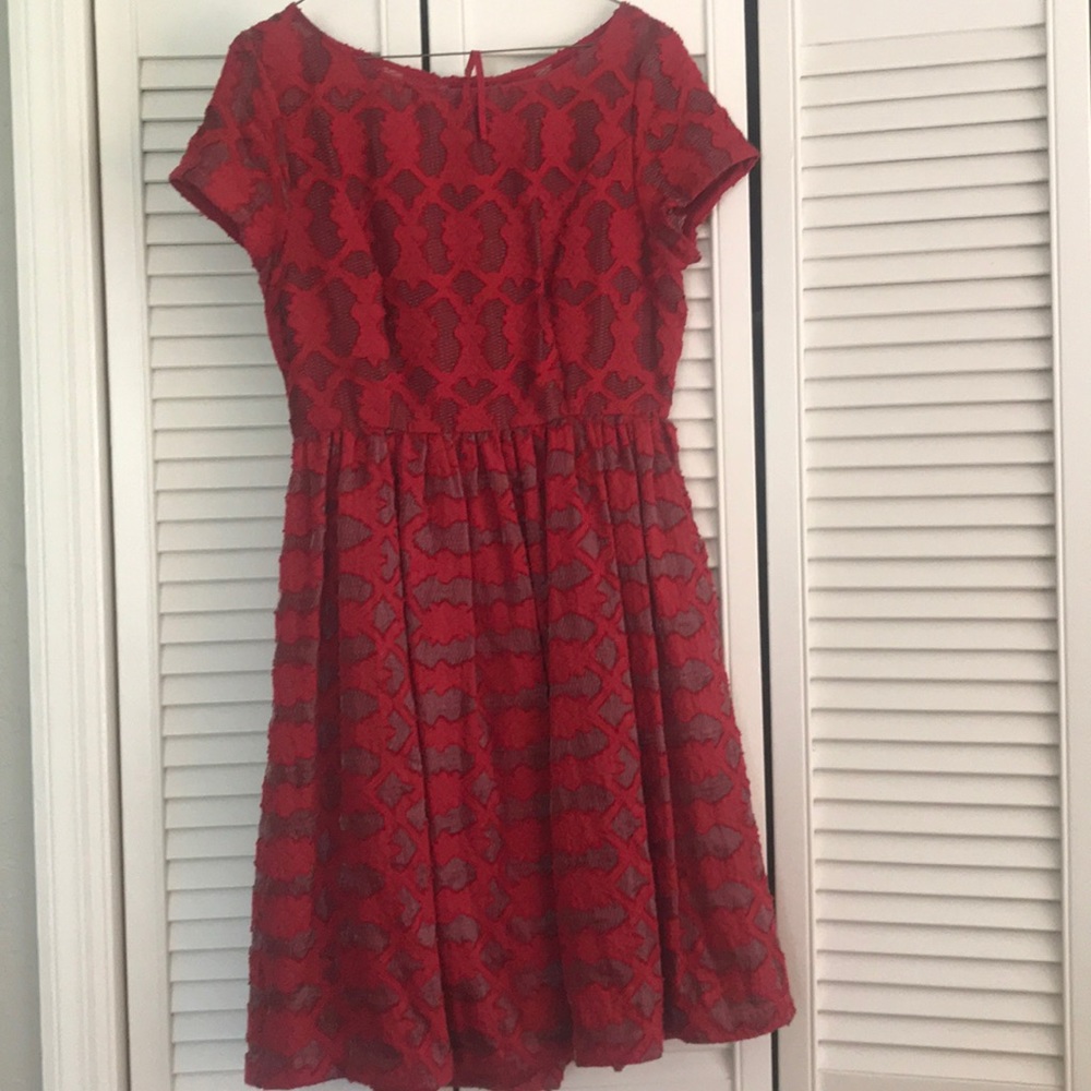 Red Anthropology Moulinette Soeurs Dress
